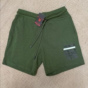 Spyder Men's Olive Athletic Shorts NWT NEW Loungewear Active green M Medium